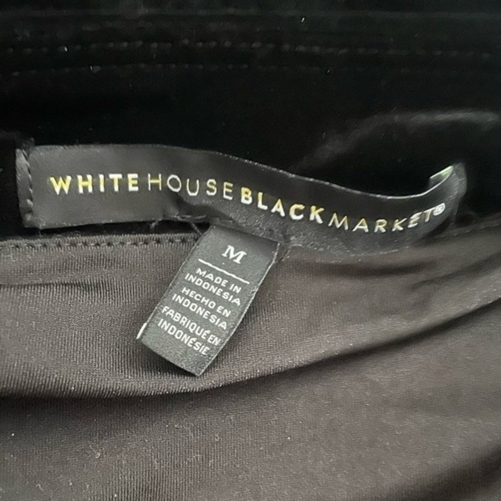 White House Black Market Velvet Long Sleeve Mini Dress - Picture 6 of 9